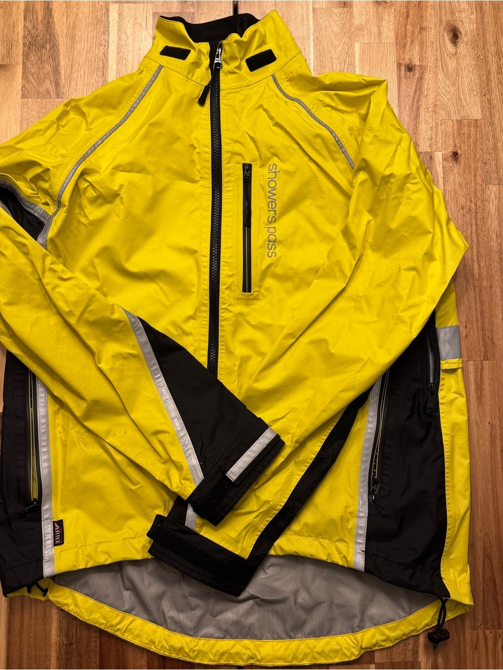 Showers Pass Transit CC Women's High-Visibility Yellow Cycling Rain Jacket